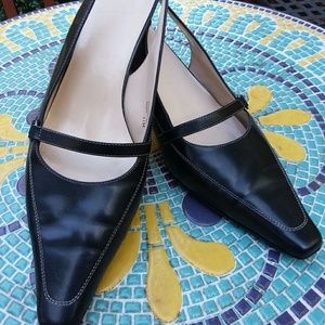 Anne klein stappy mules kitten heels size 11